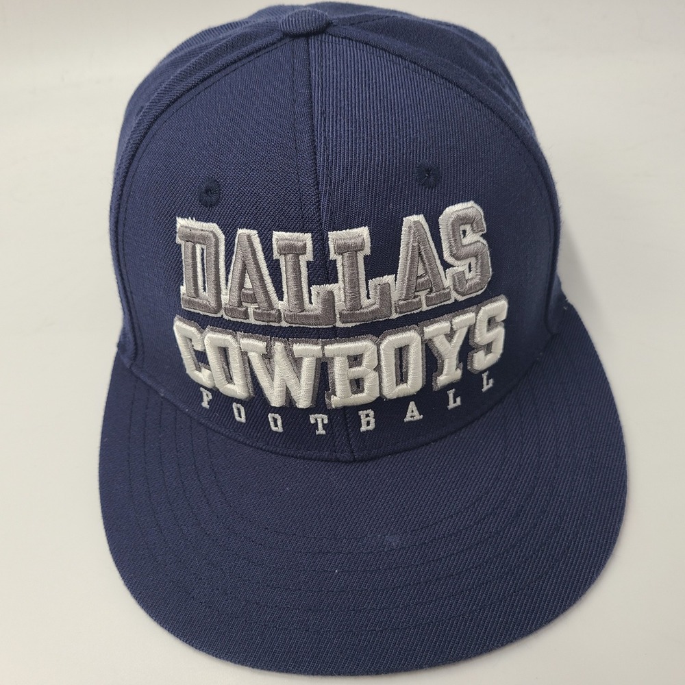 Dallas Cowboys Hat Snapback Blue Gray White NFL Football Logo Wool Blend Men